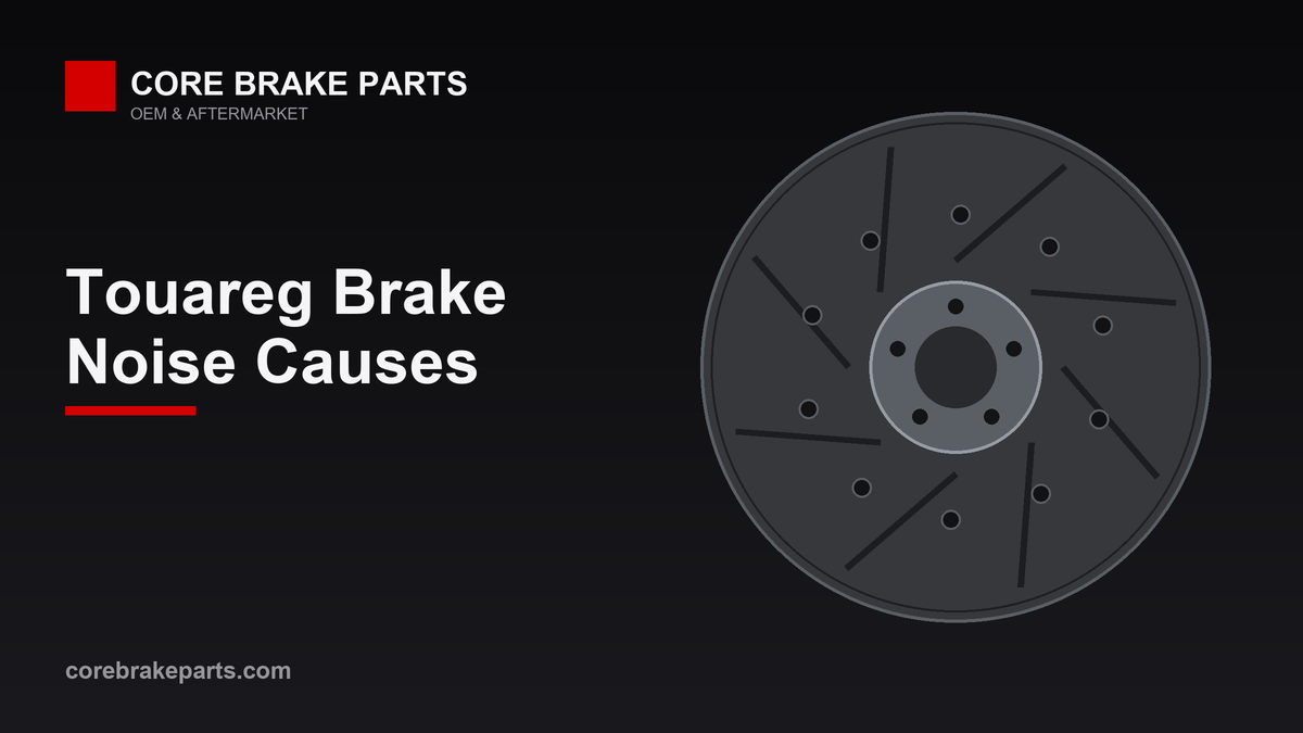 Volkswagen Touareg brake rotor and pads noise diagnosis