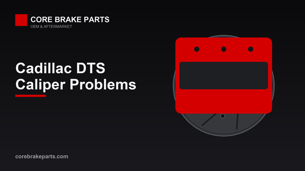 Brake caliper illustration for 2006-2011 Cadillac DTS caliper problems and replacement