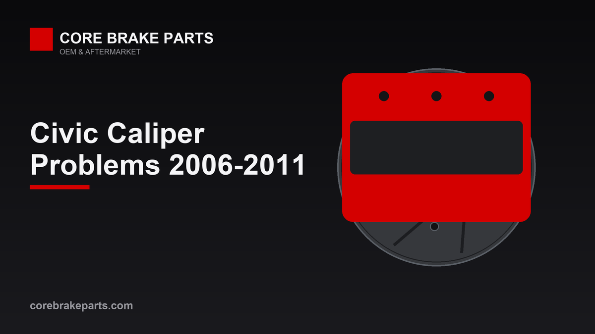Brake caliper illustration for 2006-2011 Honda Civic caliper problems guide