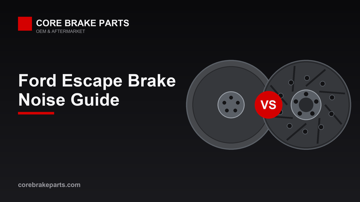 Front disc brake and rear drum brake diagram for a 2007-2012 Ford Escape