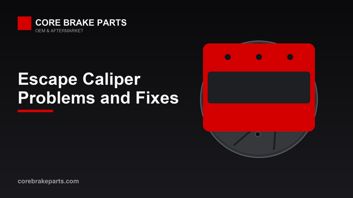 Front brake caliper on a 2008-2009 Ford Escape disc brake