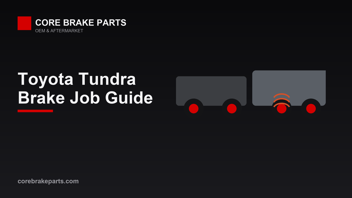 Toyota Tundra front and rear brake job guide graphic