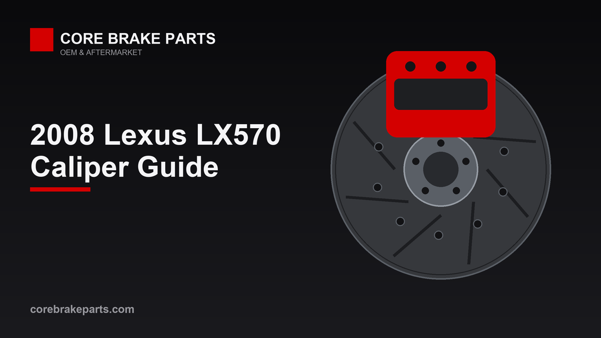 Brake caliper over a ventilated rotor for the 2008 Lexus LX570