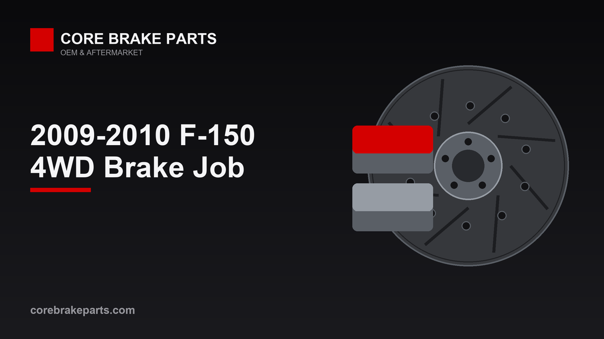 Brake pads and rotors for a 2009-2010 Ford F-150 4WD brake job