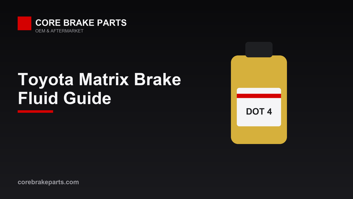 Brake fluid guide for the 2009-2013 Toyota Matrix