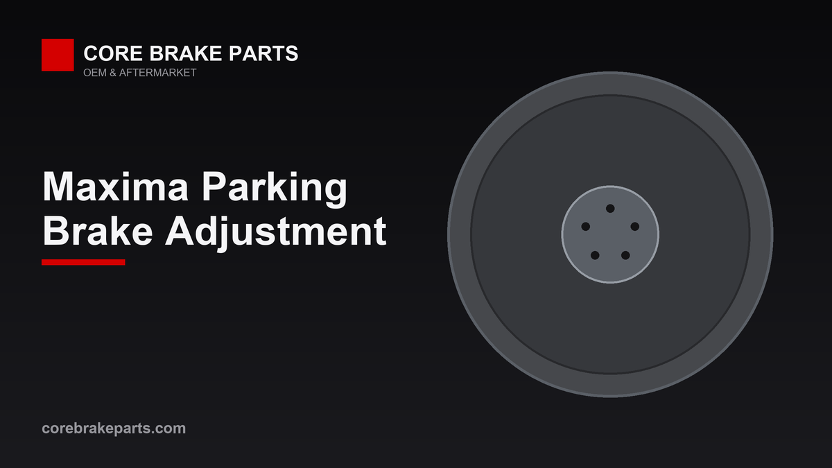 Drum-in-hat rear rotor with parking brake shoes for a 2009-2014 Nissan Maxima