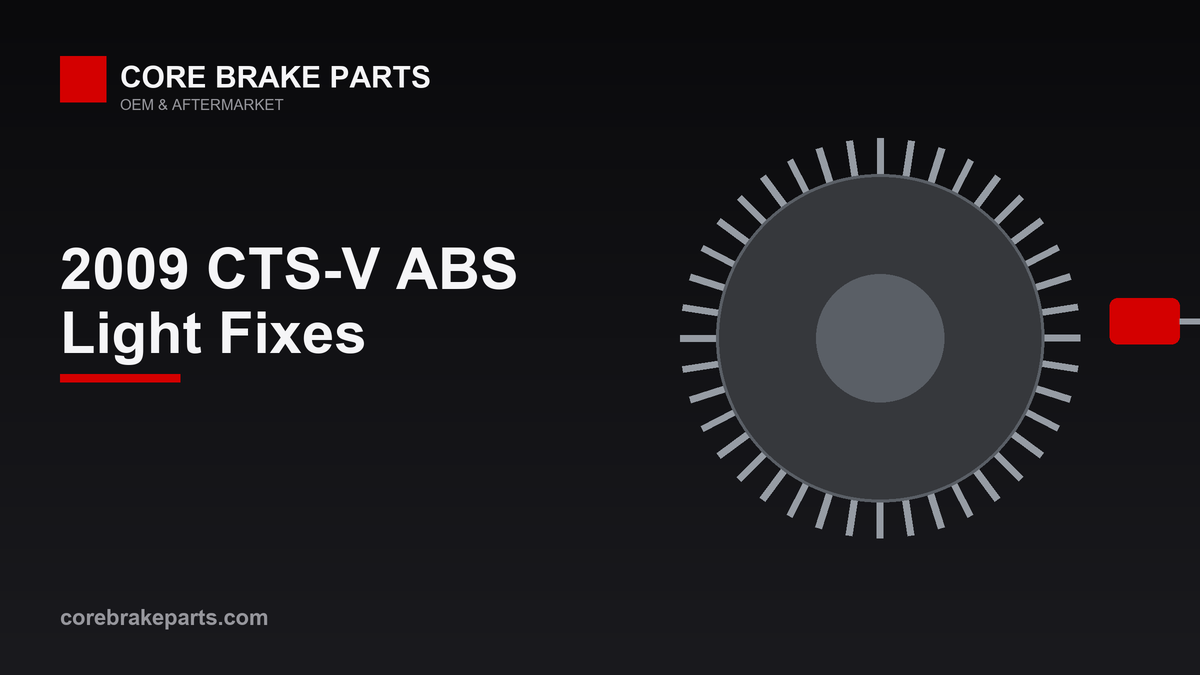 2009 Cadillac CTS-V ABS warning light causes and fixes