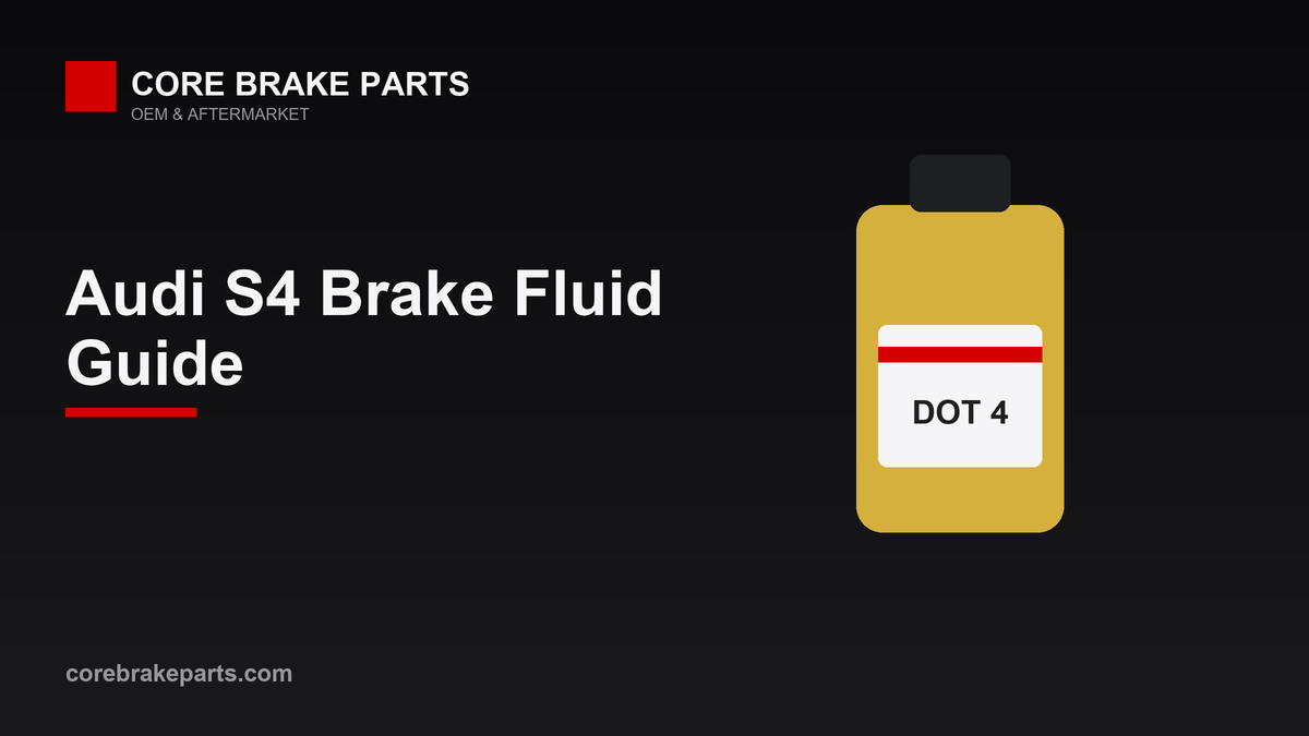 DOT 4 brake fluid specification and flush interval for the 2010-2011 Audi S4