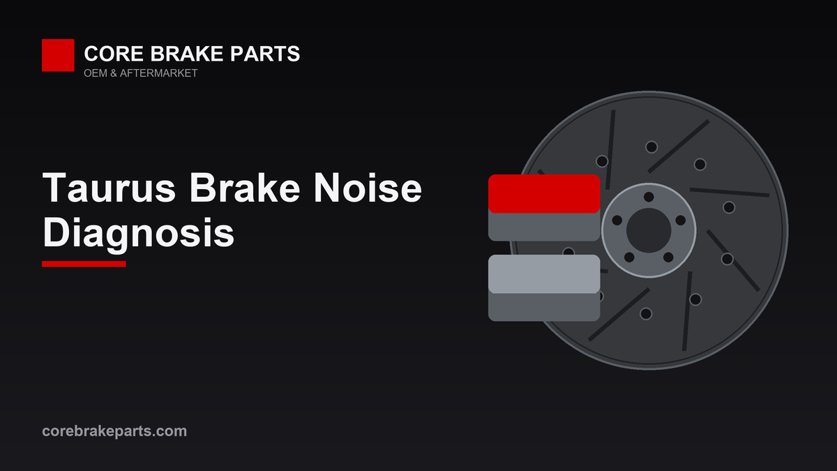 Brake pads and rotors for 2010-2012 Ford Taurus brake noise diagnosis
