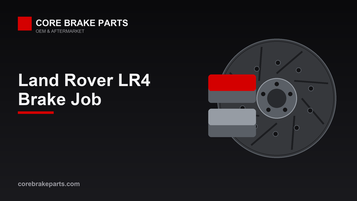 Brake pads and vented rotors for a 2010-2016 Land Rover LR4 front and rear brake job