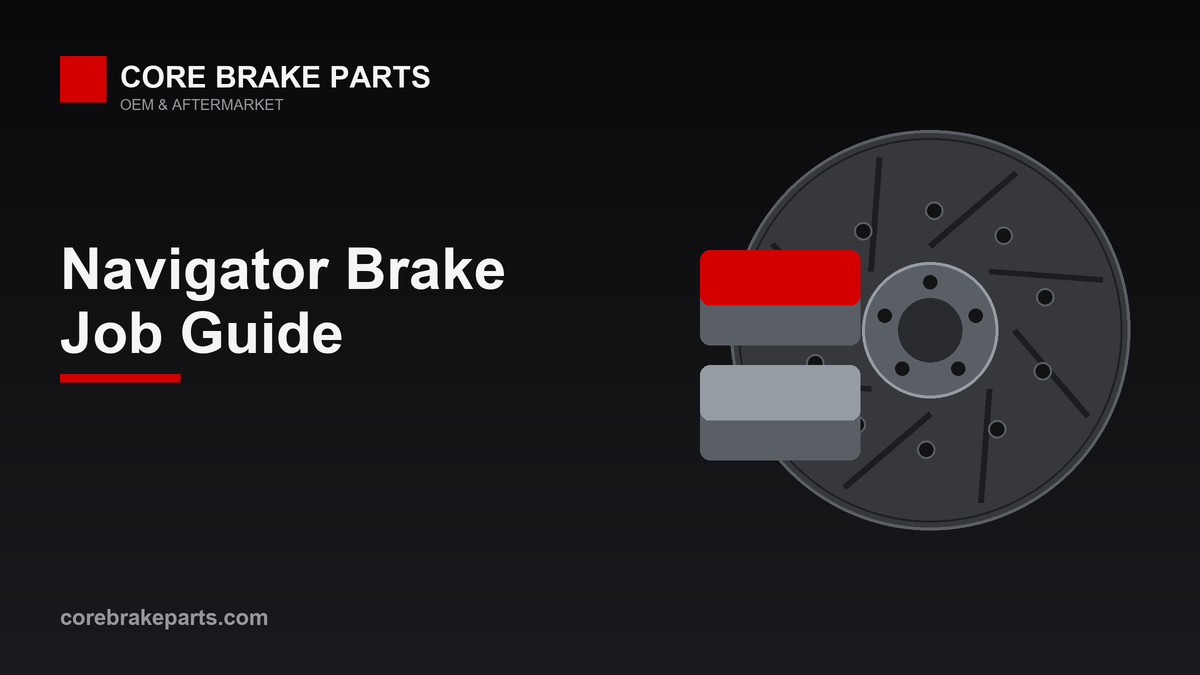 Brake pads and rotors for a 2010-2017 Lincoln Navigator brake job