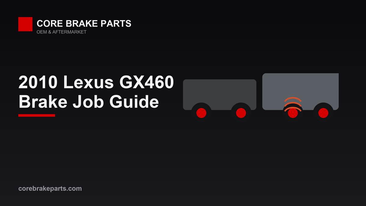 2010 Lexus GX460 brake job tools and torque guide graphic