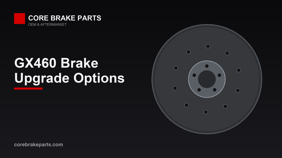 Drilled and slotted brake rotor upgrade for the 2010 Lexus GX460