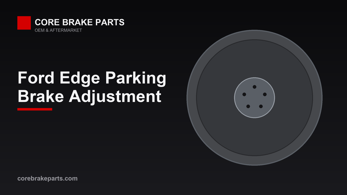 Drum-in-hat parking brake shoes inside a rear rotor, 2011-2014 Ford Edge