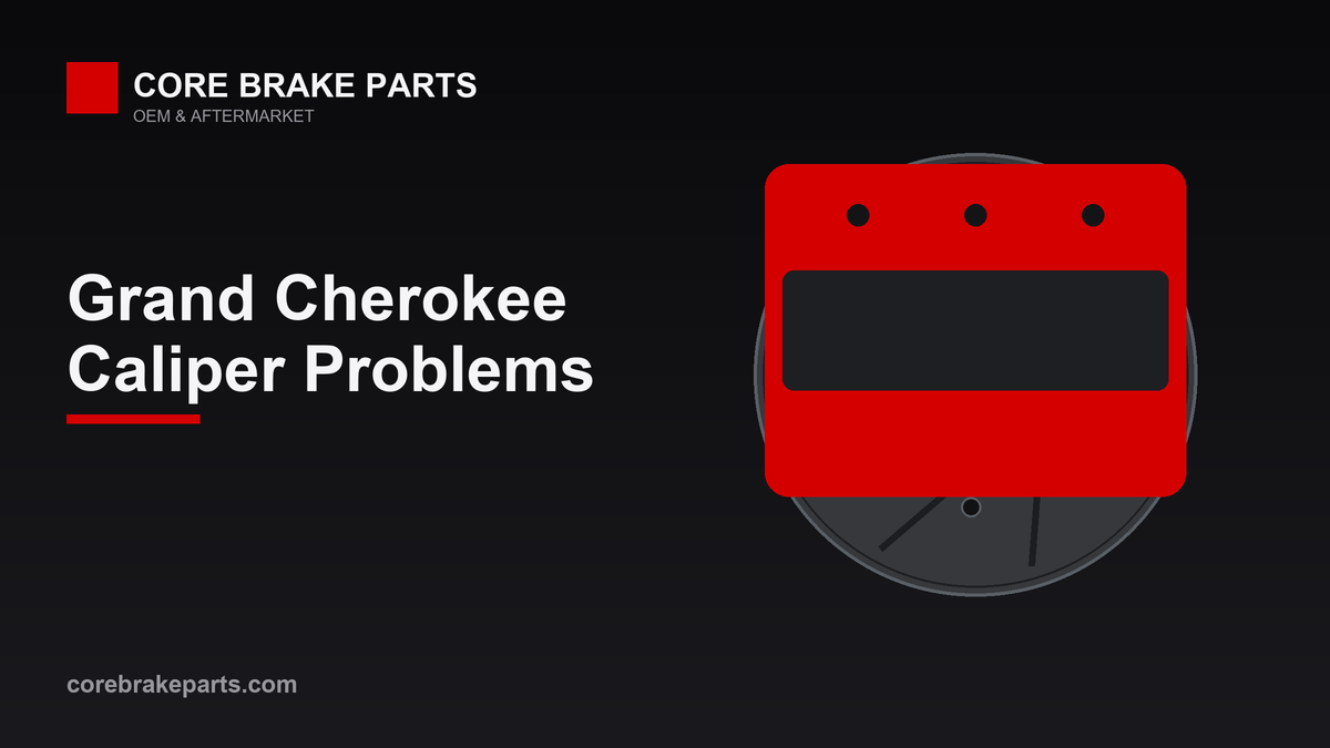 Brake caliper illustration for the 2011-2016 Jeep Grand Cherokee caliper problems guide