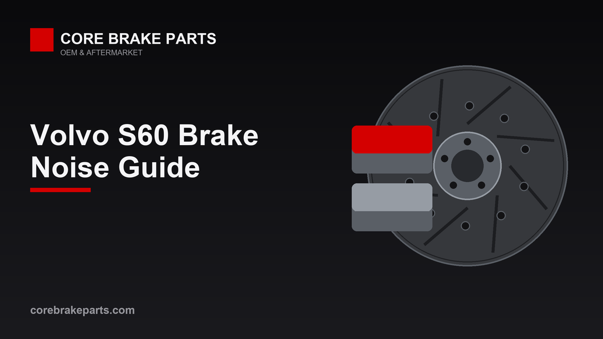 Brake pads and rotors for a 2011-2018 Volvo S60