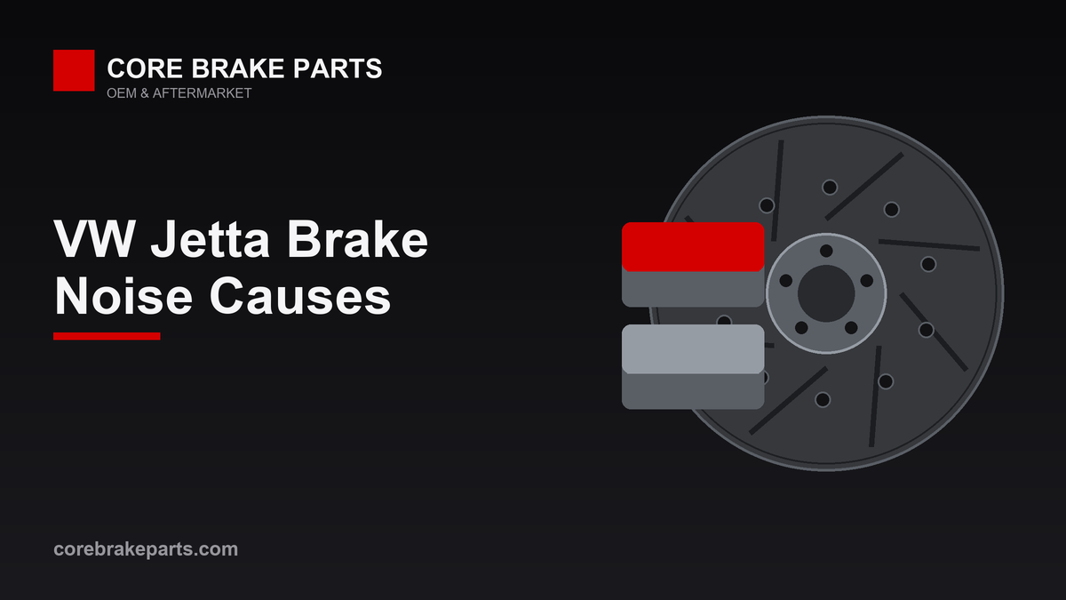 Brake pads and rotor illustrating 2011-2018 Volkswagen Jetta brake noise causes