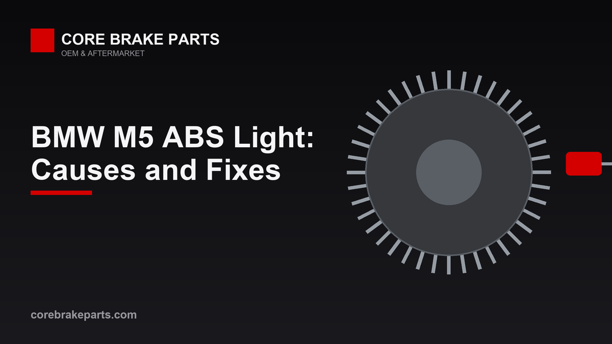 BMW M5 ABS and DSC warning light causes and wheel speed sensor fixes