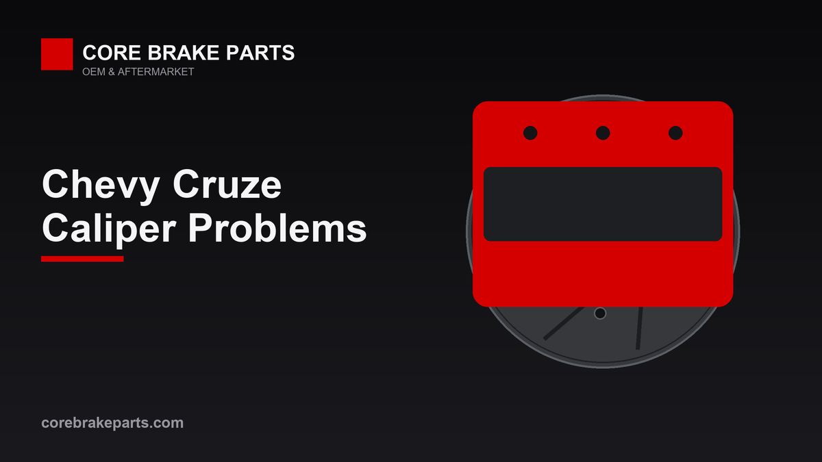 Brake caliper illustration for Chevrolet Cruze caliper problems guide