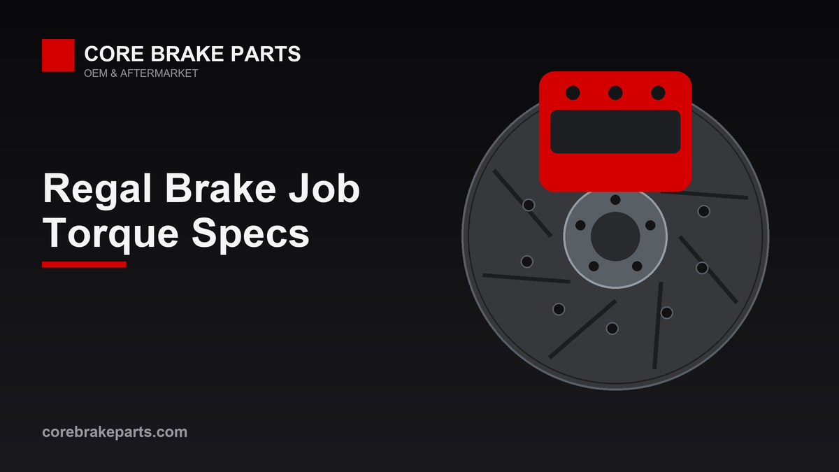 Brake caliper and rotor illustration for a 2012-2013 Buick Regal brake job