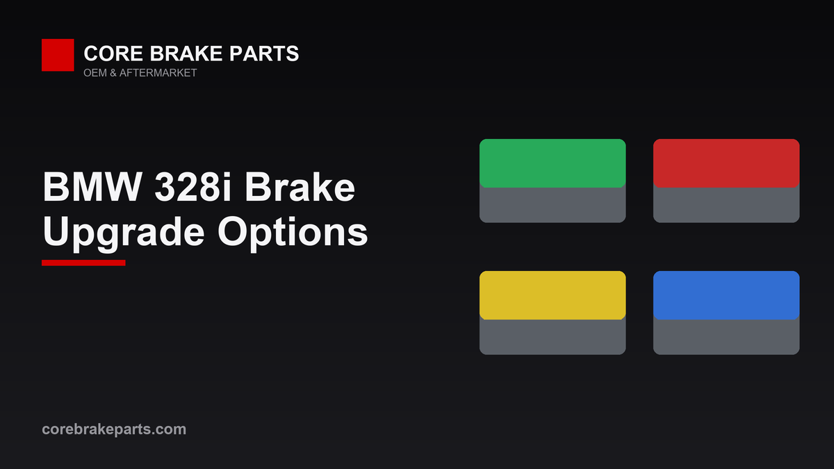 Brake pad compound comparison for the 2012-2016 BMW 328i