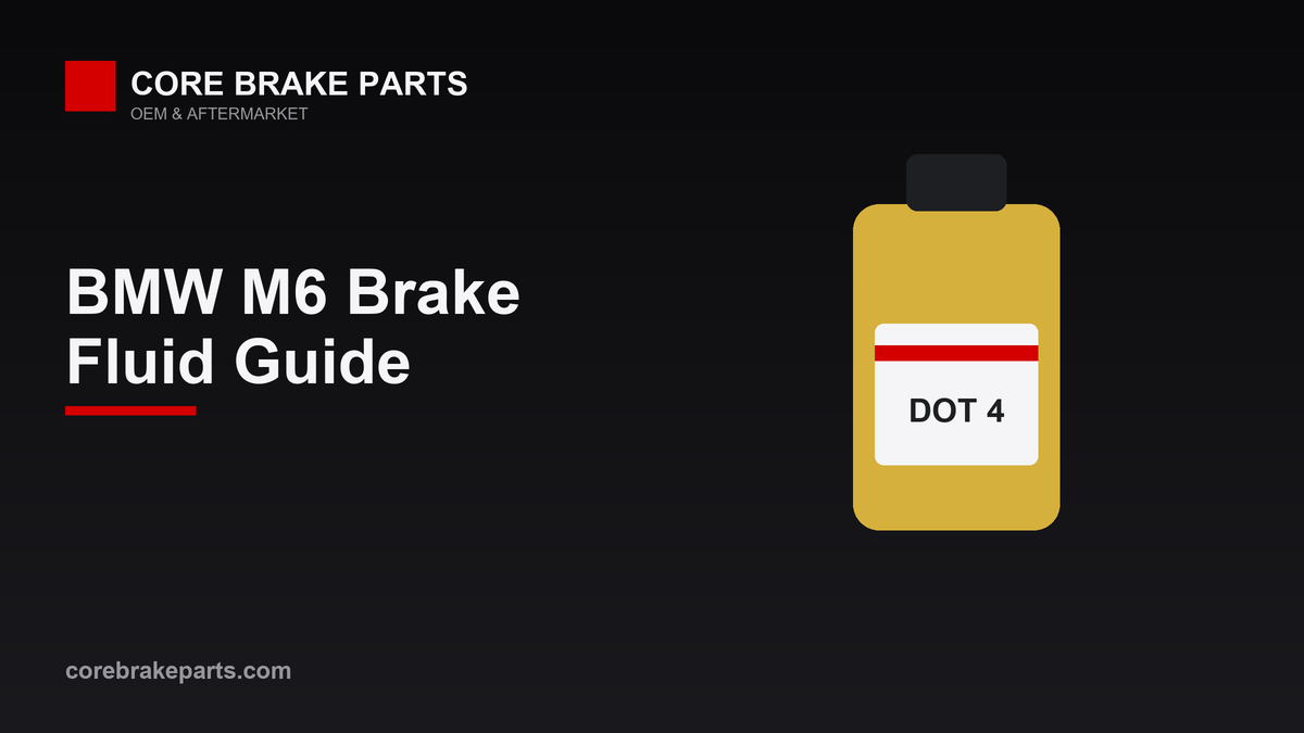Brake fluid guide for the 2012-2017 BMW M6