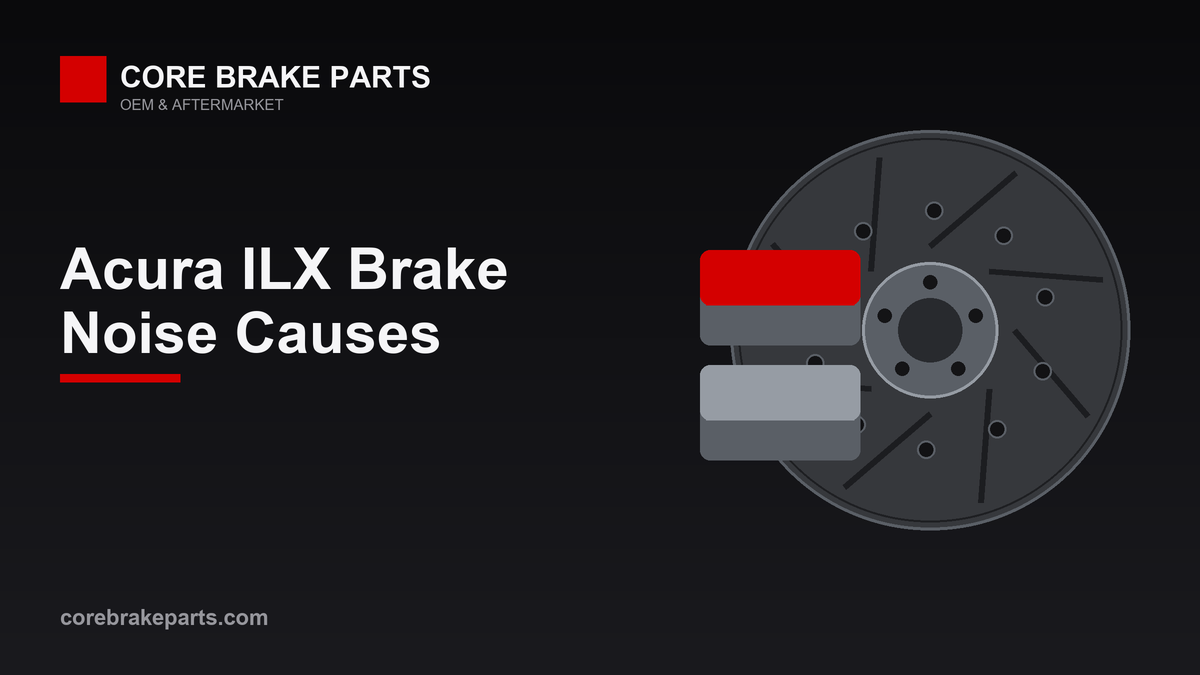 Brake pads and rotors for a 2013-2015 Acura ILX brake noise diagnosis