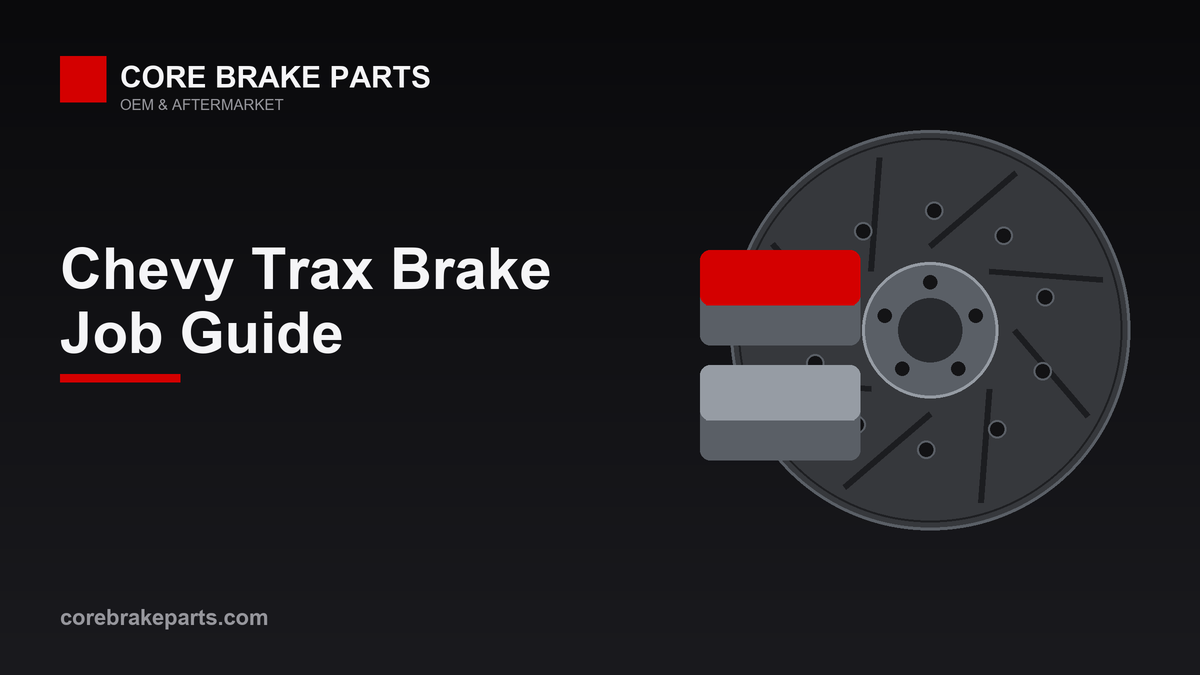 Brake pads and rotors for a 2013-2017 Chevrolet Trax brake job
