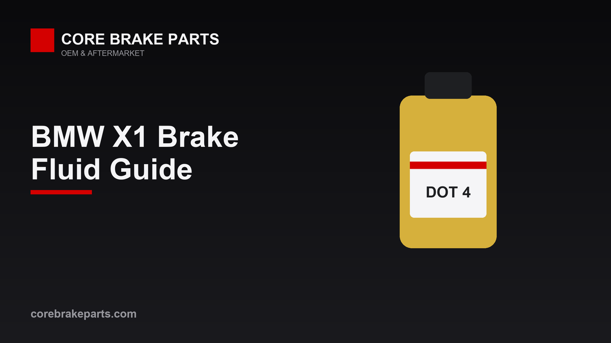 Brake fluid reservoir and DOT 4 low viscosity fluid for a 2013-2018 BMW X1