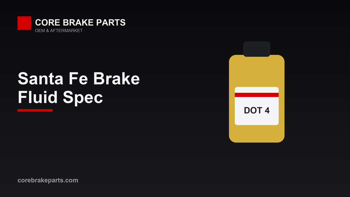Brake fluid reservoir and DOT 3 or DOT 4 fluid for the 2013-2018 Hyundai Santa Fe