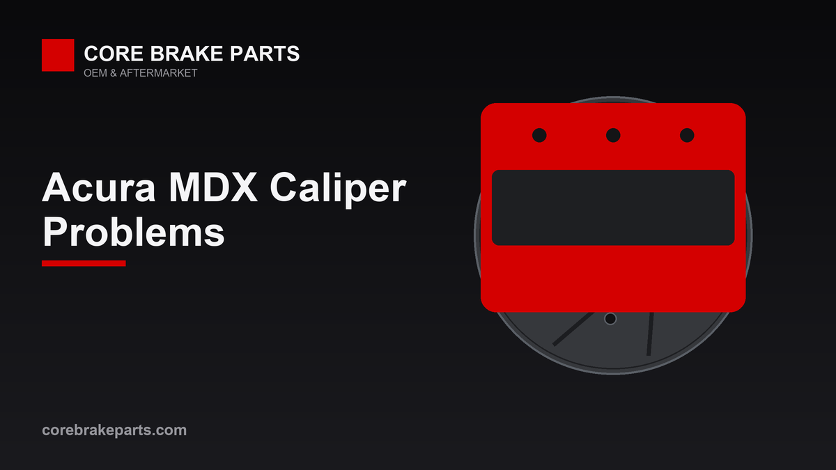 Brake caliper illustration for 2014-2020 Acura MDX caliper problems guide