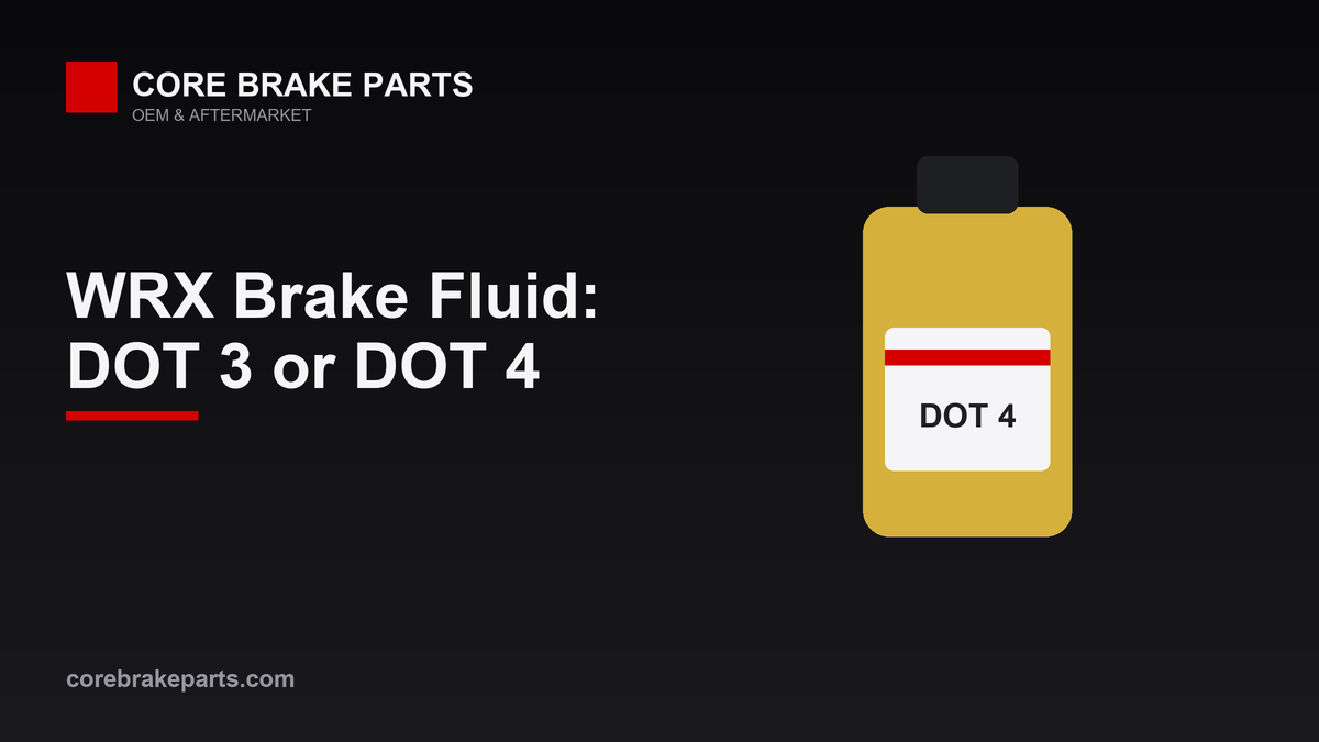 Brake fluid spec and flush interval for the 2015-2021 Subaru WRX