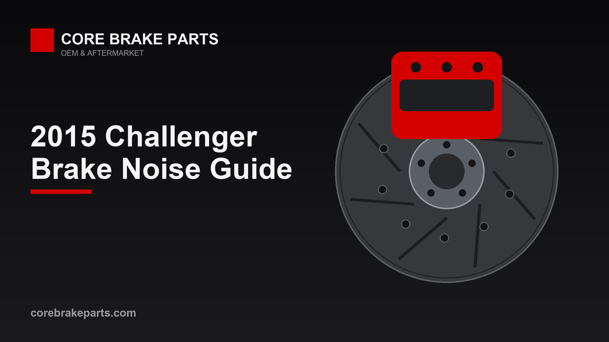 Brake caliper and rotor illustration for the 2015 Dodge Challenger brake noise guide
