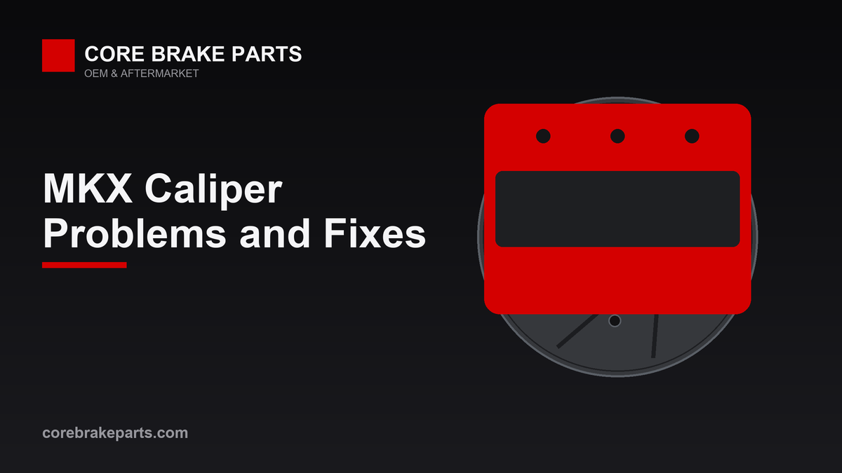 Brake caliper illustration for 2016-2018 Lincoln MKX caliper problems guide