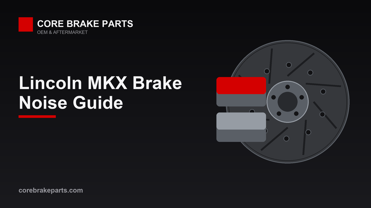 Brake pads and rotors for a 2016-2018 Lincoln MKX
