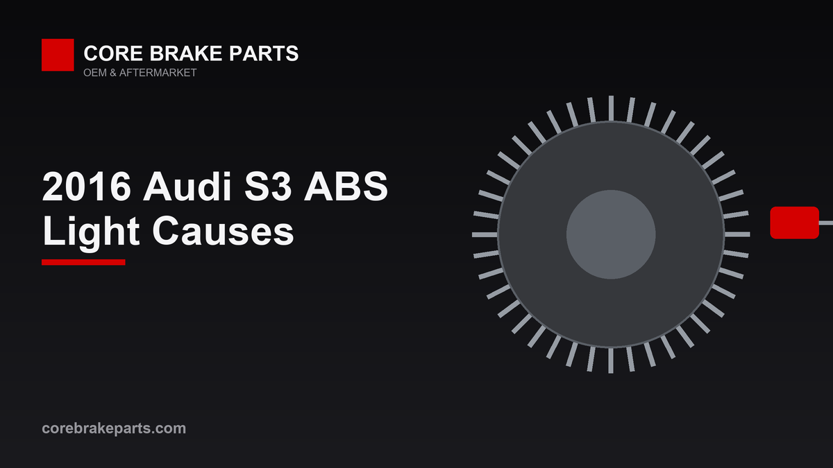 ABS warning light diagnosis guide for the 2016 Audi S3