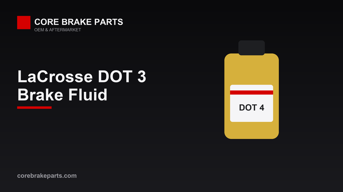 DOT 3 brake fluid guide for the 2017-2019 Buick LaCrosse