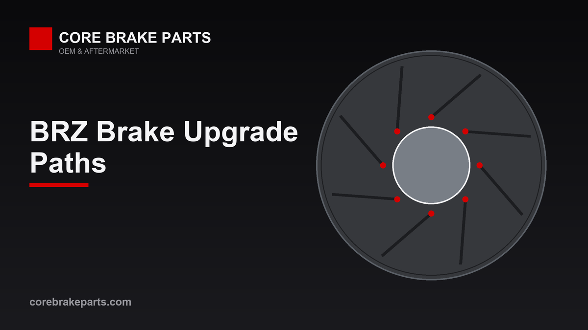 Two-piece performance brake rotor with aluminum center hat for a Subaru BRZ brake upgrade