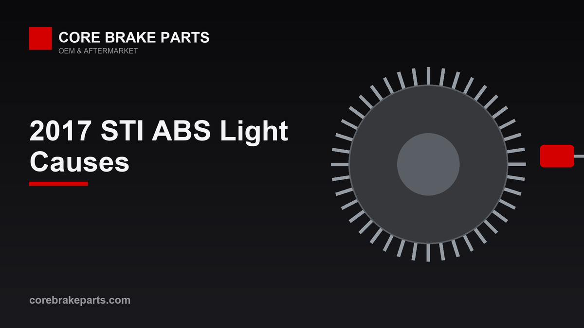 ABS warning light diagram for a 2017 Subaru WRX STI brake system