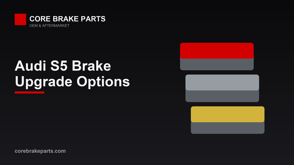 Performance brake pads for the 2018-2019 Audi S5