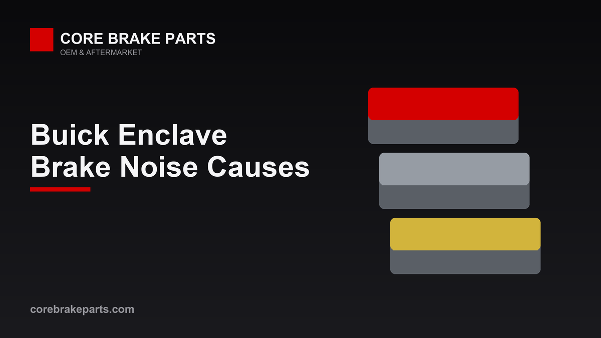 Brake pads with shims illustrating 2018-2020 Buick Enclave brake squeal and grinding causes