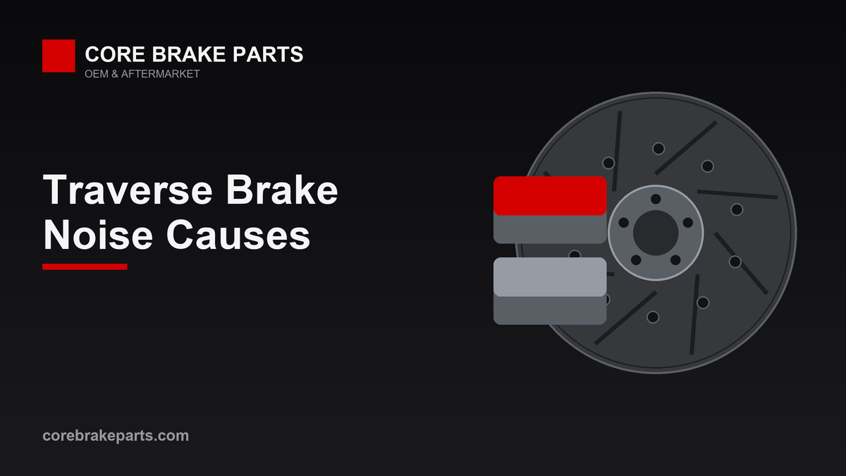 Brake pads and rotor illustrating Chevrolet Traverse brake noise causes
