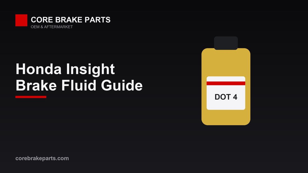 Brake fluid guide for the 2019-2022 Honda Insight: DOT 3 spec and 3-year flush interval