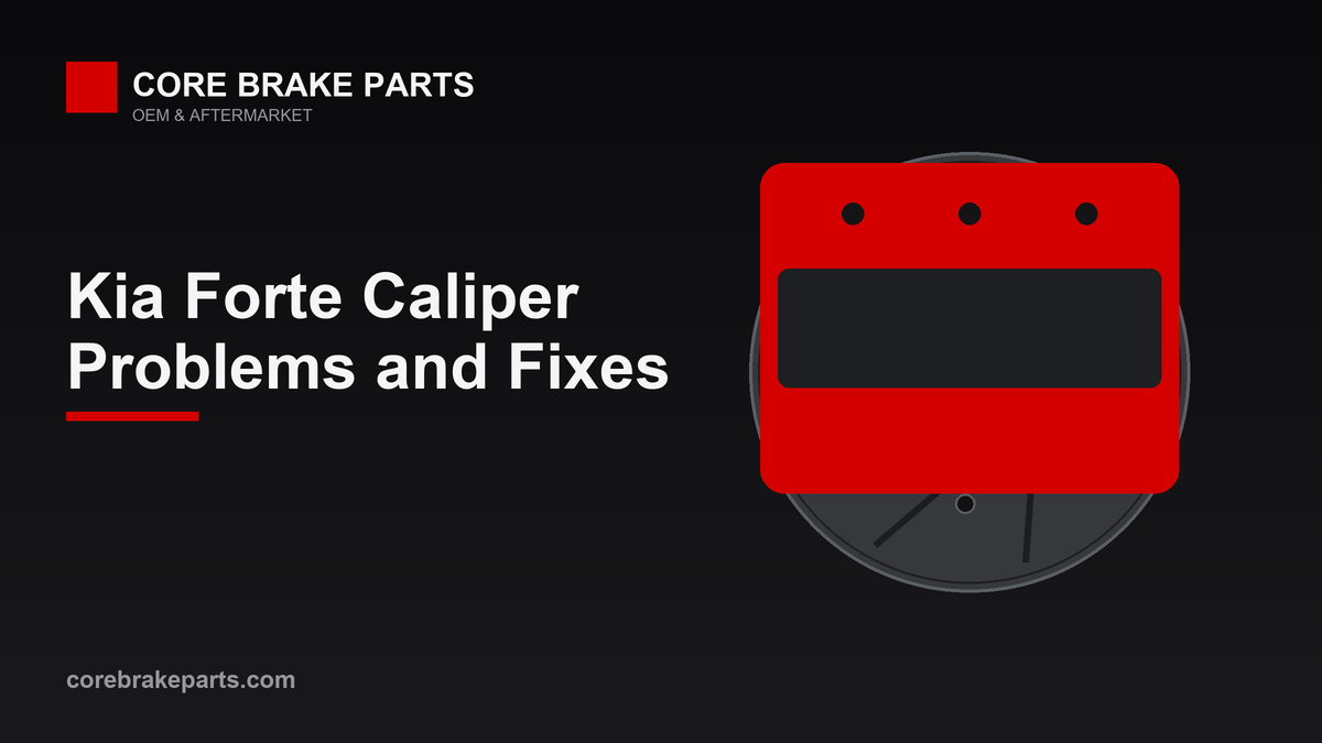 Brake caliper illustration for a 2019-2024 Kia Forte caliper replacement guide