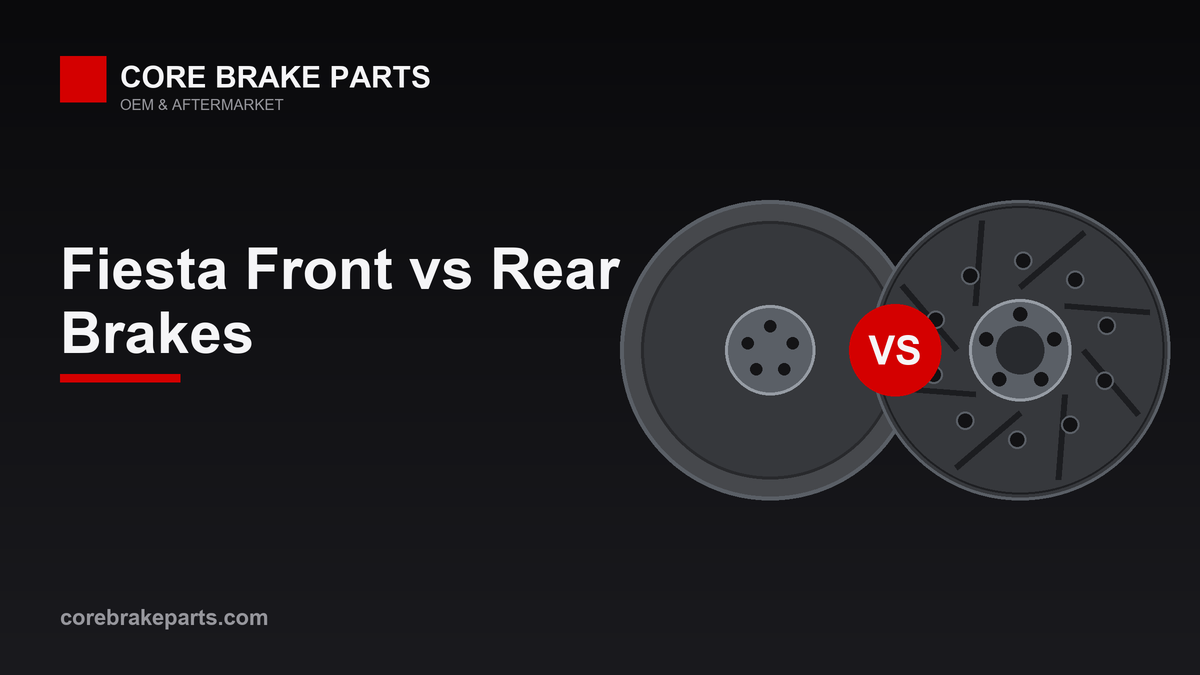 2019 Ford Fiesta front disc brakes versus rear drum brakes diagram