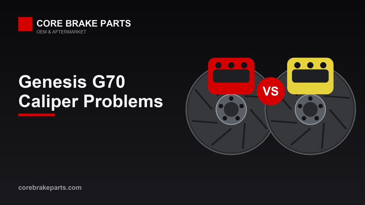 Fixed Brembo caliper versus standard floating brake caliper on the 2019 Genesis G70
