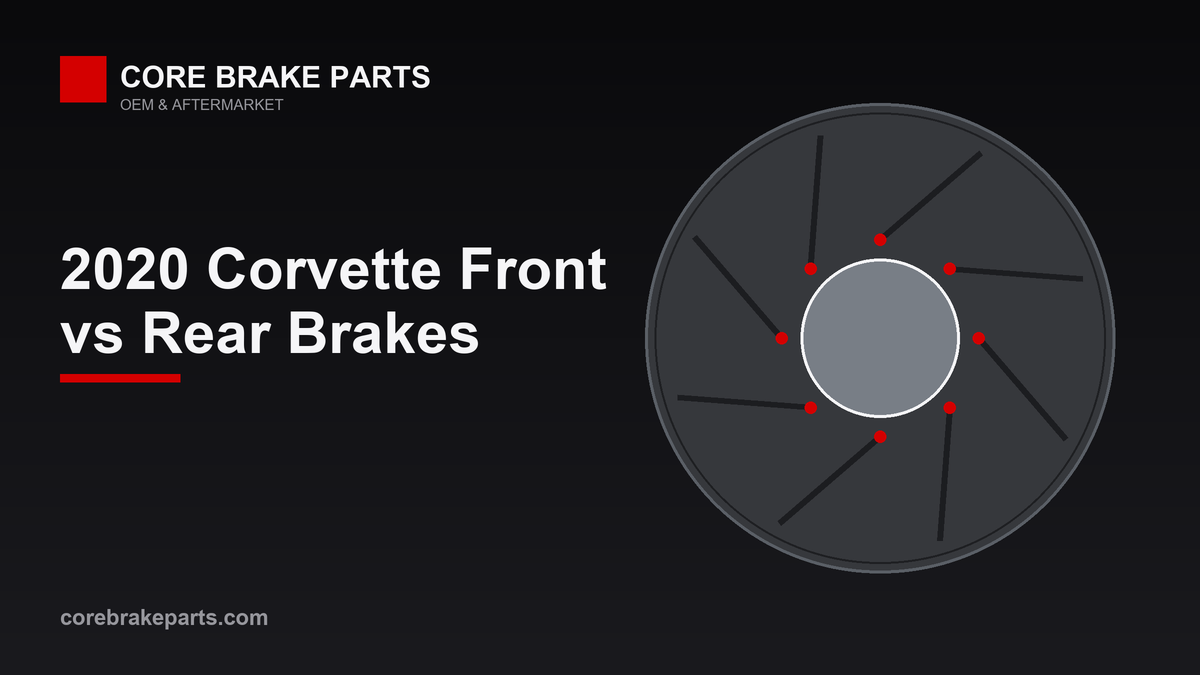 Two-piece brake rotor for the 2020 Chevrolet Corvette C8