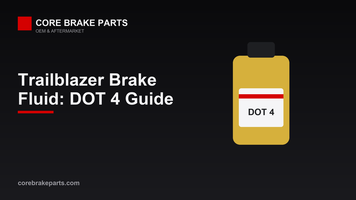 DOT 4 brake fluid guide for the 2021-2024 Chevrolet Trailblazer
