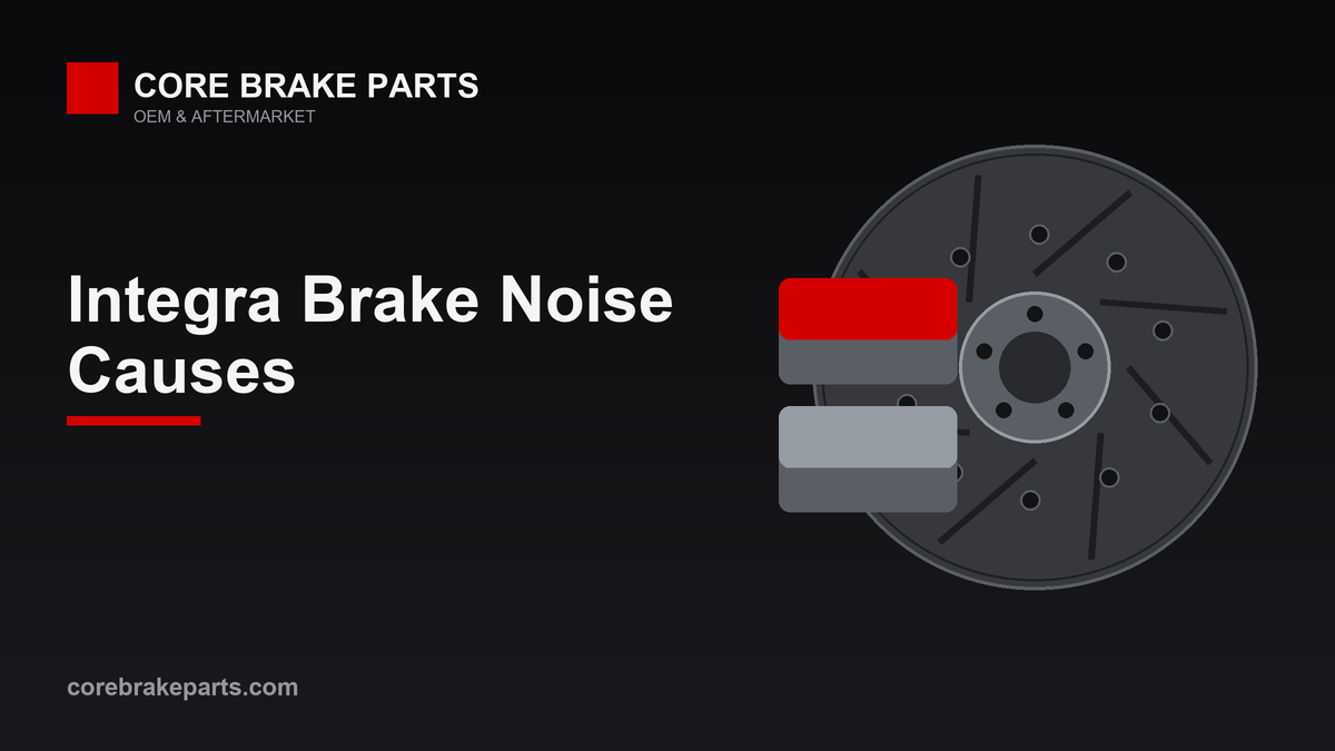 Brake pads and rotor for 2023-2024 Acura Integra brake noise diagnosis