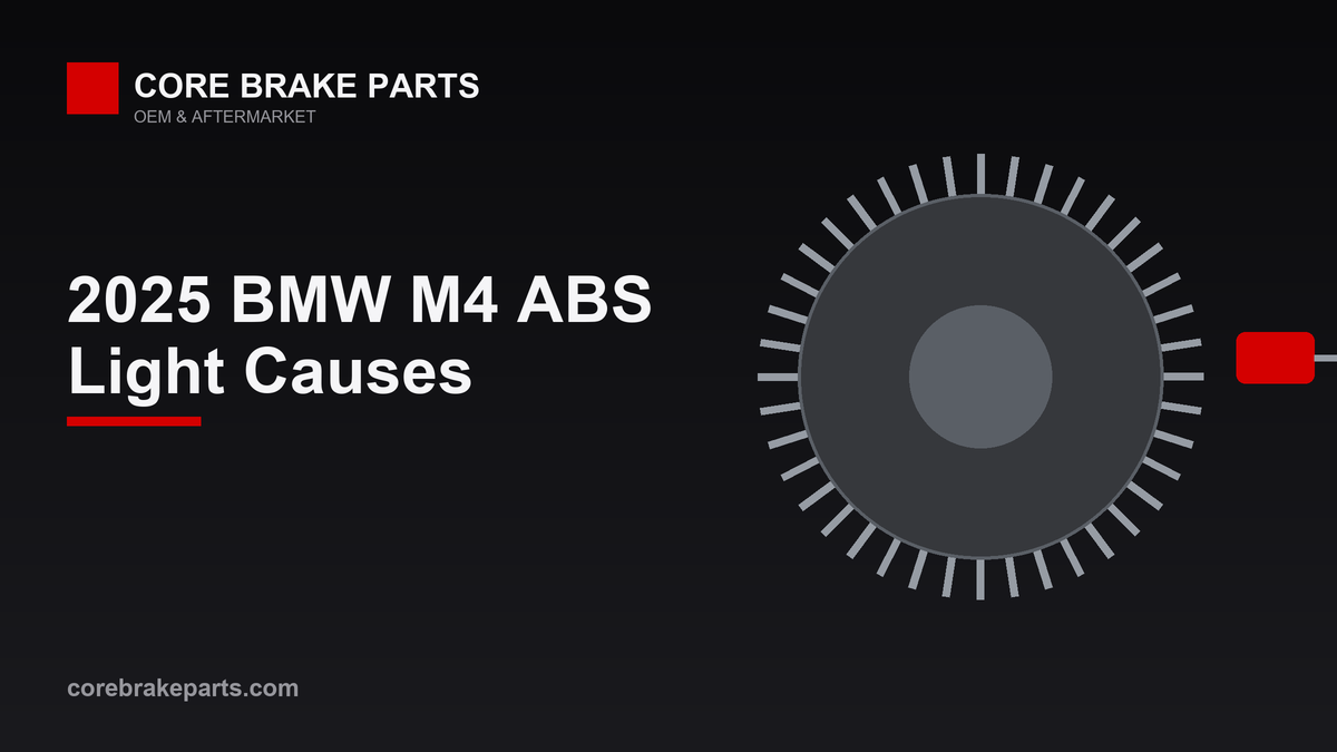ABS warning light guide for the 2025 BMW M4 brake system